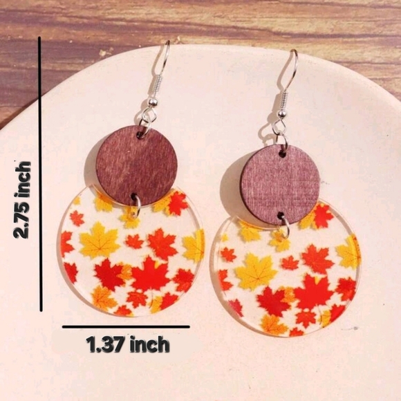 Falling Leaves Earrings - Picture 3 of 3